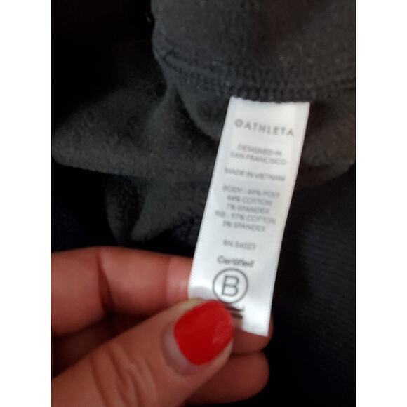 Athleta Womens Large‎ Triumph Hoodie Sweatshirt Full Zip Animal Print Thumbholes - Picture 7 of 12
